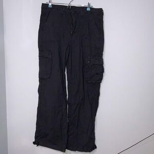 14R Black Cargo American Eagle Pants